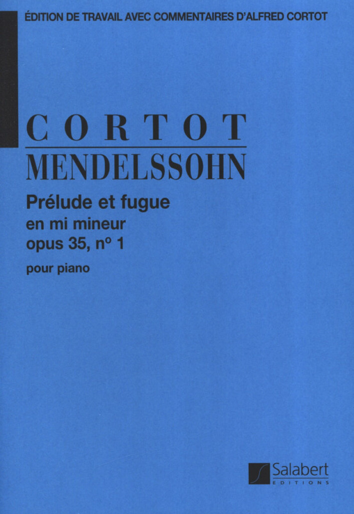 Prelude Et Fugue En Mi Min. Op.35 N 1
